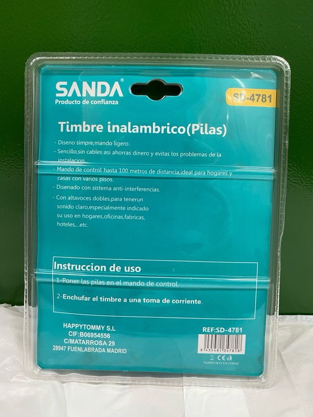Timbre Inalámbrico SANDA SD-4781