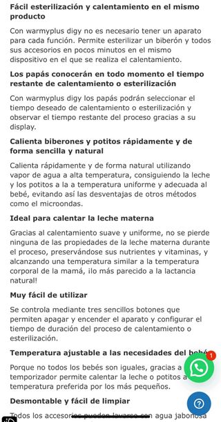 Calienta biberones y esterilizador Miniland