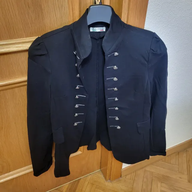 Chaqueta militar negra talla M