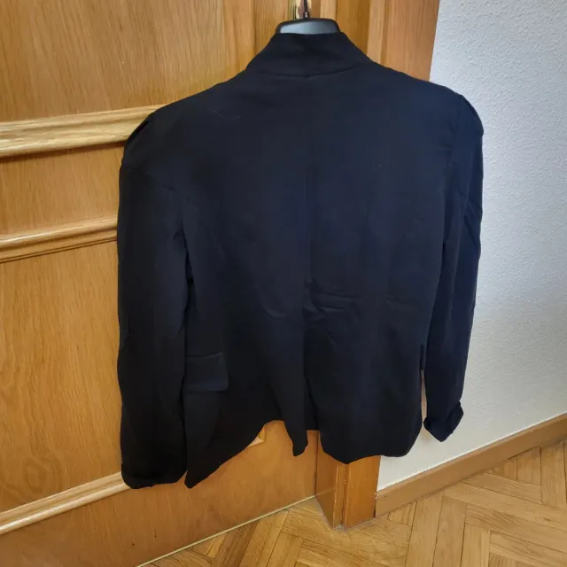 Chaqueta militar negra talla M