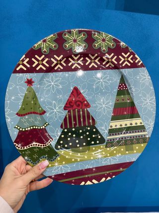 Set 3 Vassoi Natalizi Alberi di Natale