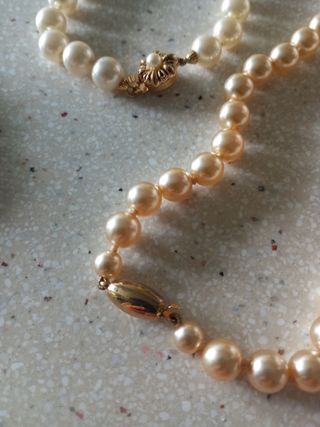 Lote de perlas rosas y blancas