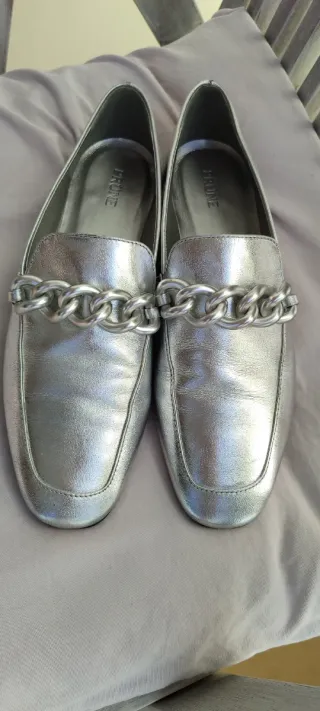 Zapatos planos plateados marca Prüne - 38