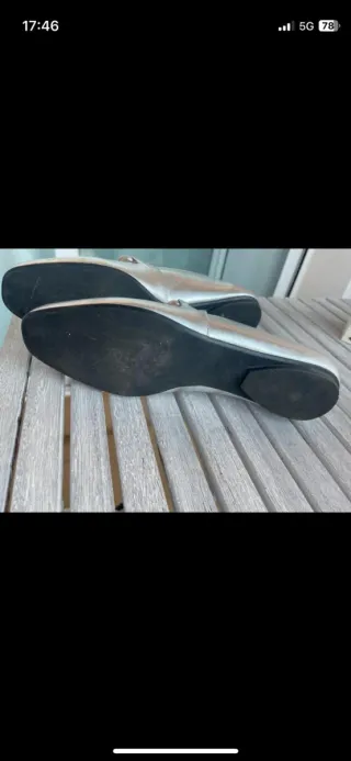 Zapatos planos plateados marca Prüne - 38