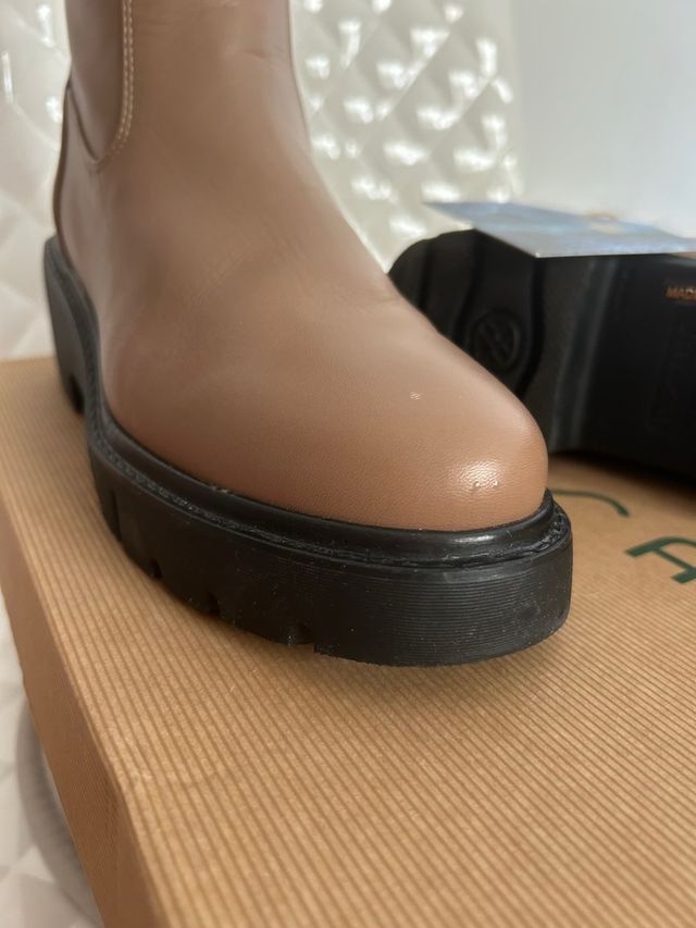 Botines Uida Beige/Negro Talla 37