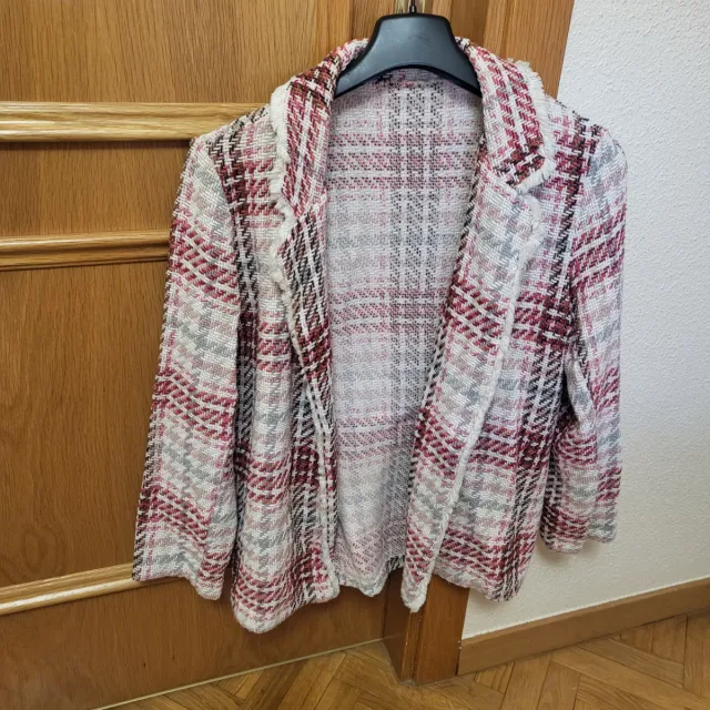 Chaqueta blazer cuadros multicolor T. M/L