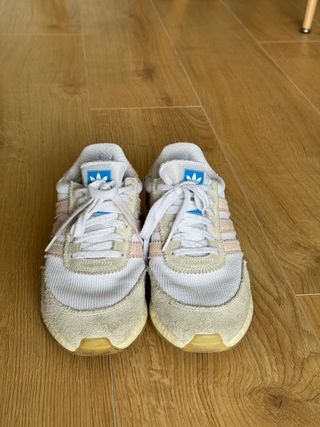 Zapatillas Adidas I-5923 rosas y blancas