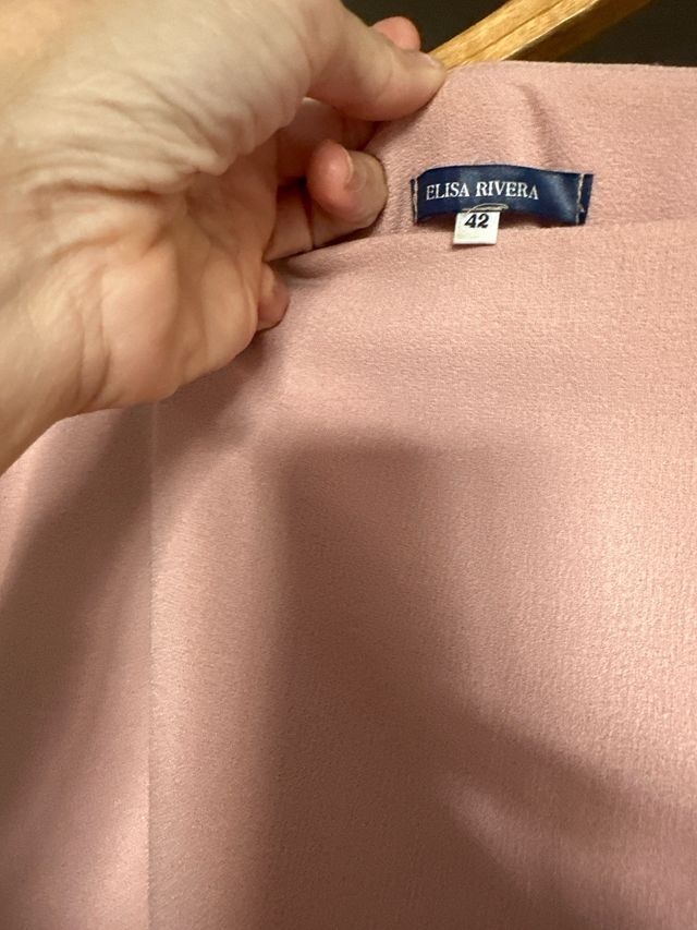 Vestido cóctel nude talla XL