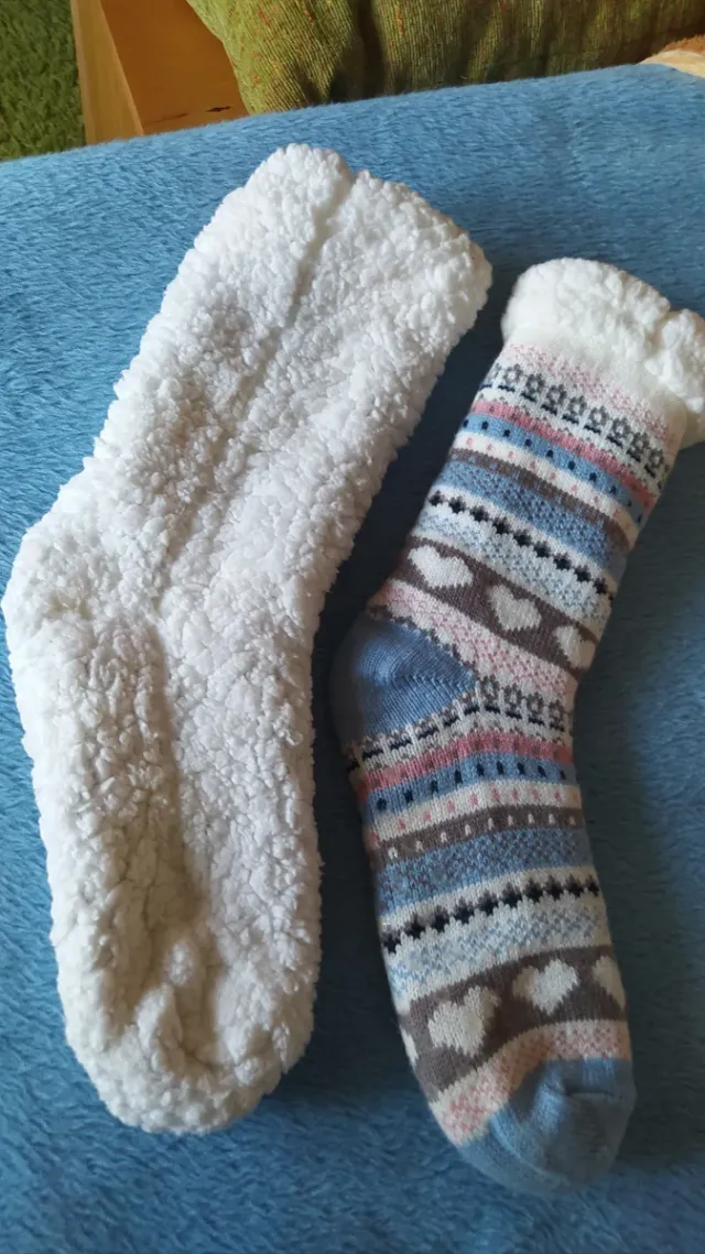 Calcetines navideños de andar por casa