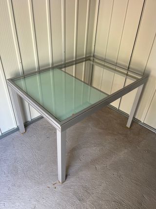 Mesa extensible metal y cristal 1.20-1.80