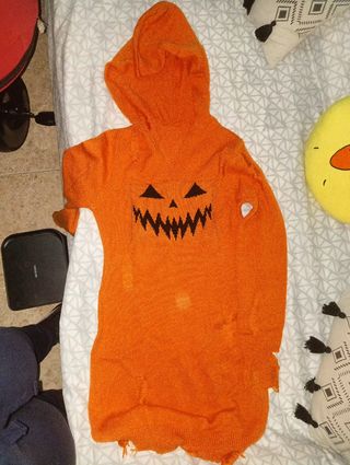 Vestido Sudadera Calabaza Halloween 