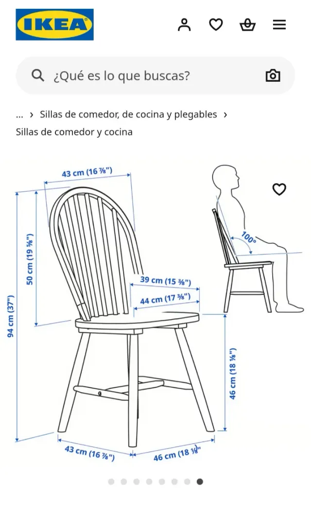 Sillas comedor IKEA madera