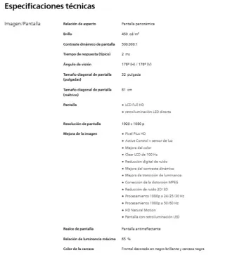 Televisor LED Philips 32PFL5605H/12 Negro