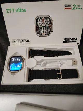 Smartwhich Orologio Smartwatch Nero/Argento
