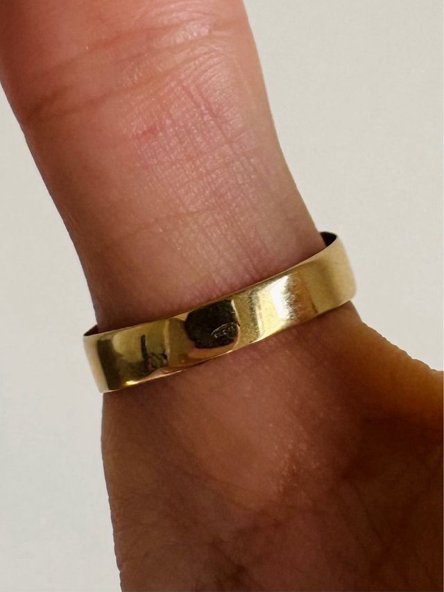 Sello oro 9K 11x9mm zona grabado (varias tallas)