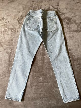 Mango Jeans Tiro Medio Rotos Talla 34