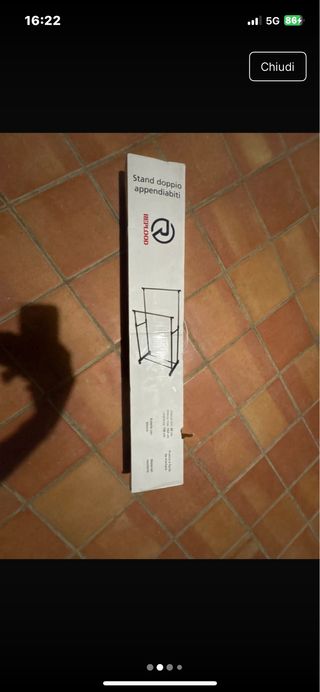 Attaccapanni metallo e plastica