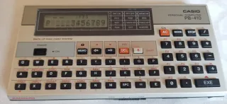 Ordenador Casio PB-410 + Memoria RC-2 año 1984
