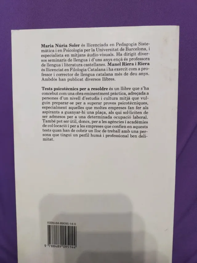 Tests Psicotècnics per a Resoldre