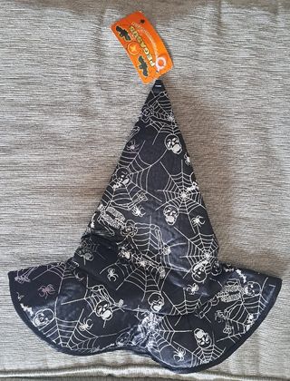 Cappello strega Halloween nuovo con cartellino