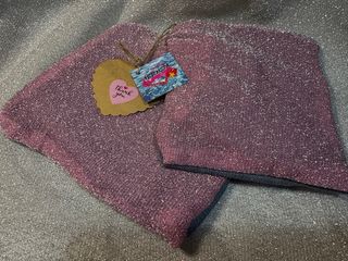 Set 2 pochette artigianali jeans Handmade vintage