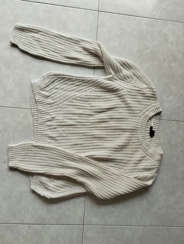 Jersey blanco de punto