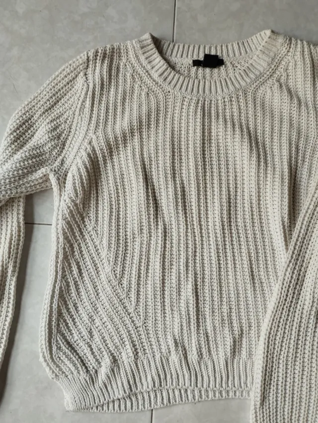 Jersey blanco de punto