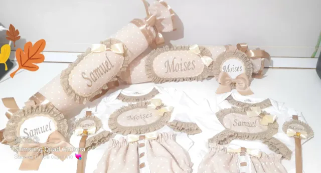 Conjuntos de bebé personalizados Samuel y Moisés