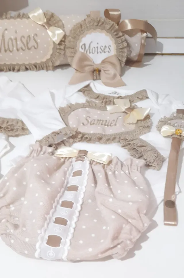 Conjuntos de bebé personalizados Samuel y Moisés