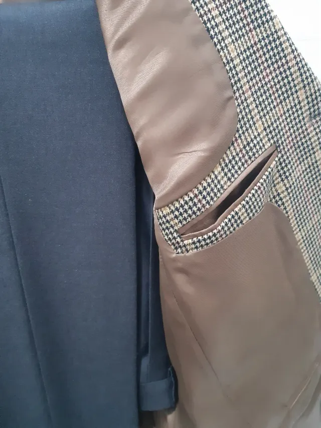 Giacca lana scozzese Made in Italy