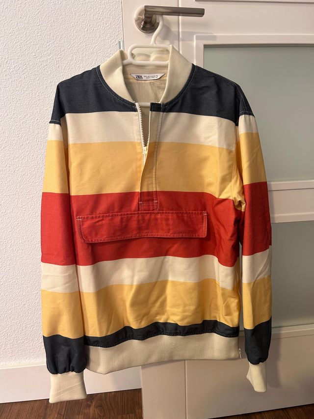 Chaqueta Zara Rayas Retro Náutica Talla S
