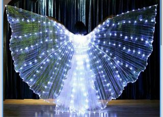 Capa de fiesta con luces LED, de novia