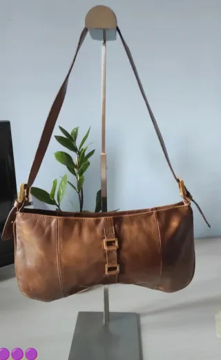 Borsa Kallistè vera pelle marrone