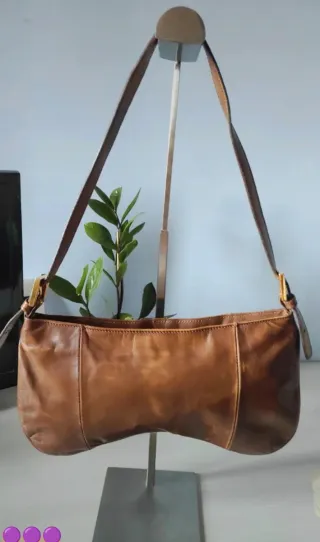 Borsa Kallistè vera pelle marrone