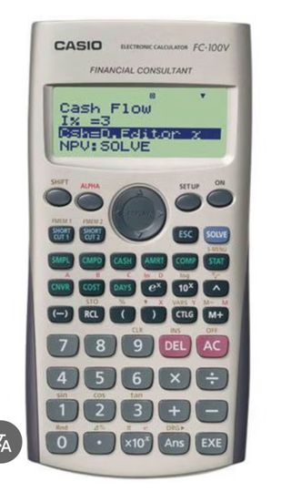 Calculadora Financiera Casio FC-100V