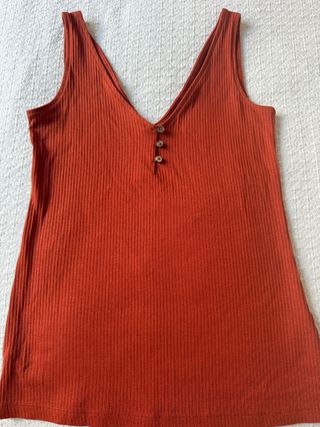 Top canalé Nutmeg Woman naranja Talla S