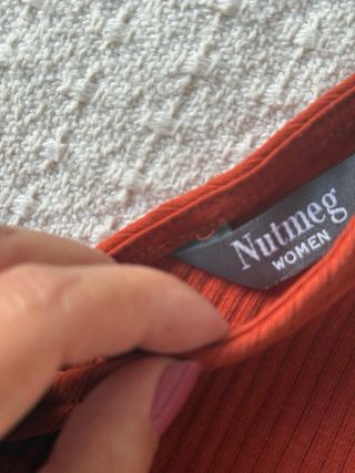 Top canalé Nutmeg Woman naranja Talla S