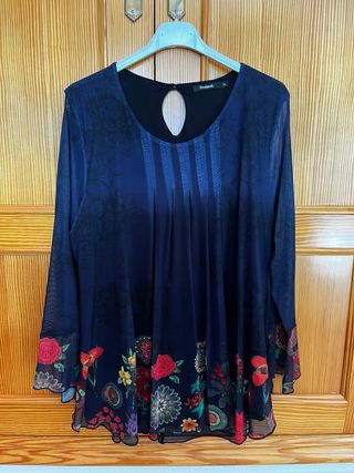 Blusa Desigual Azul Talla XL
