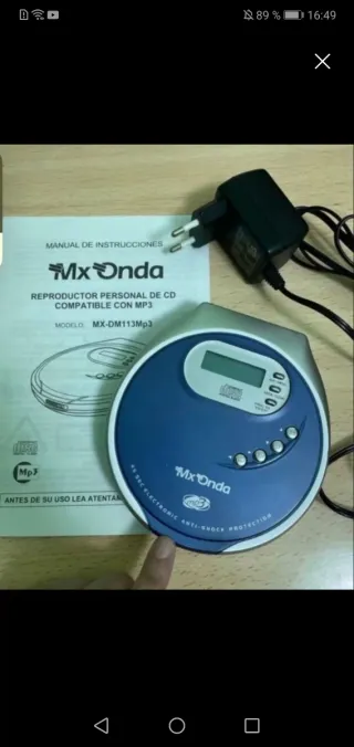 Reproductor CD MP3 Mx Onda MX-DM113Mp3.