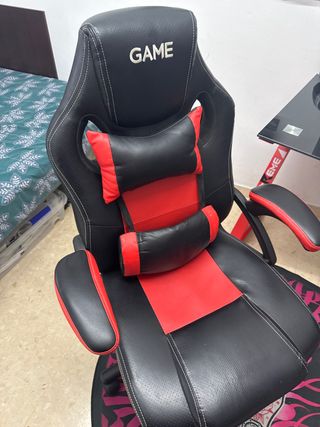 Silla Gaming GAME RACING GT120 NEGRO-ROJO - SILLA 