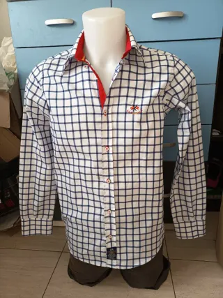 Camisa La Española Cuadros Azul 