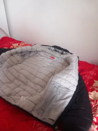 Giubbotto Kappa nero con cappuccio