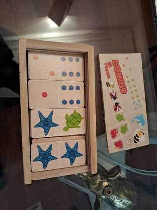 Dominó de madera 28 piezas