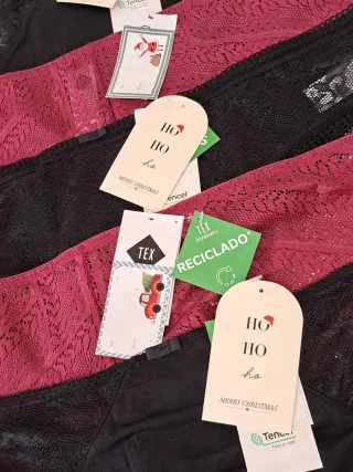 Lote 5 Bragas XL de encaje.