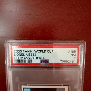 Cromo Messi primer mundial gradeado