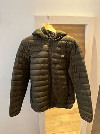 Cazadora acolchada Lacoste verde oliva