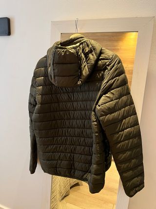Cazadora acolchada Lacoste verde oliva