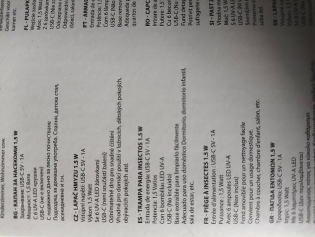 Trampa Insectos Nortec UVA LED