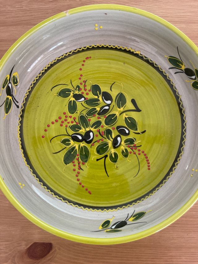 Cerámica grande decorada 30 cm