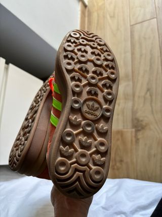 Zapatillas Adidas Gazelle Naranja y Verde